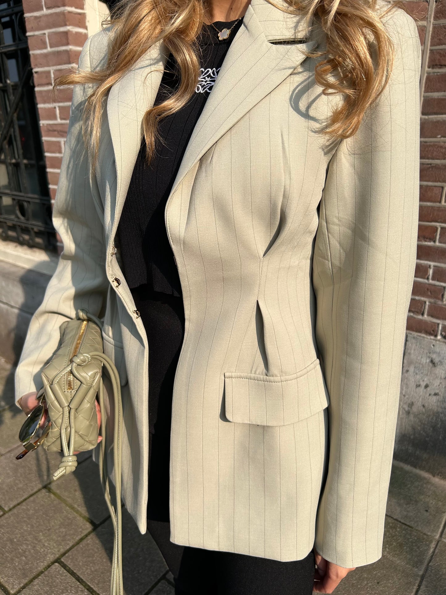 In the city blazer Green