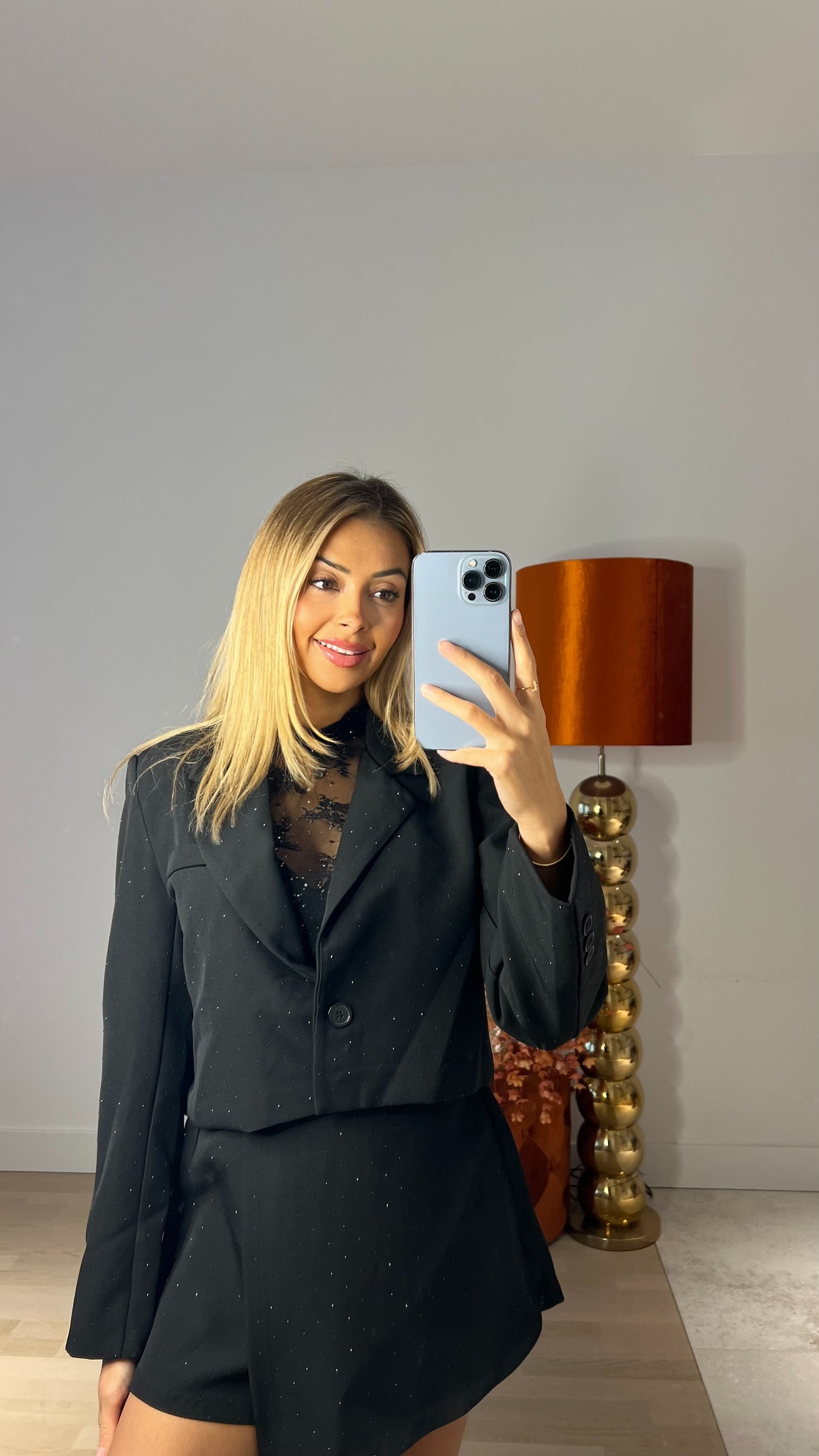 See Me Shine Blazer Black