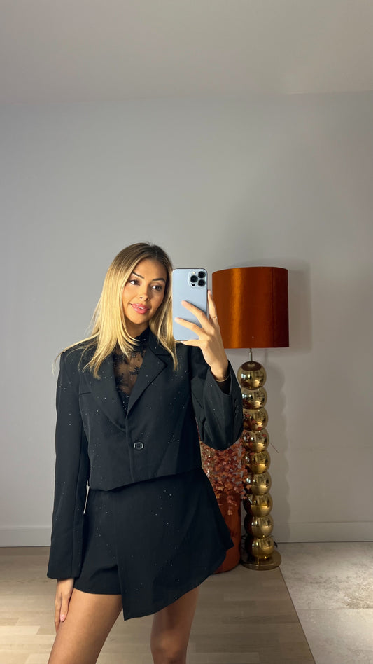 See Me Shine Blazer Black