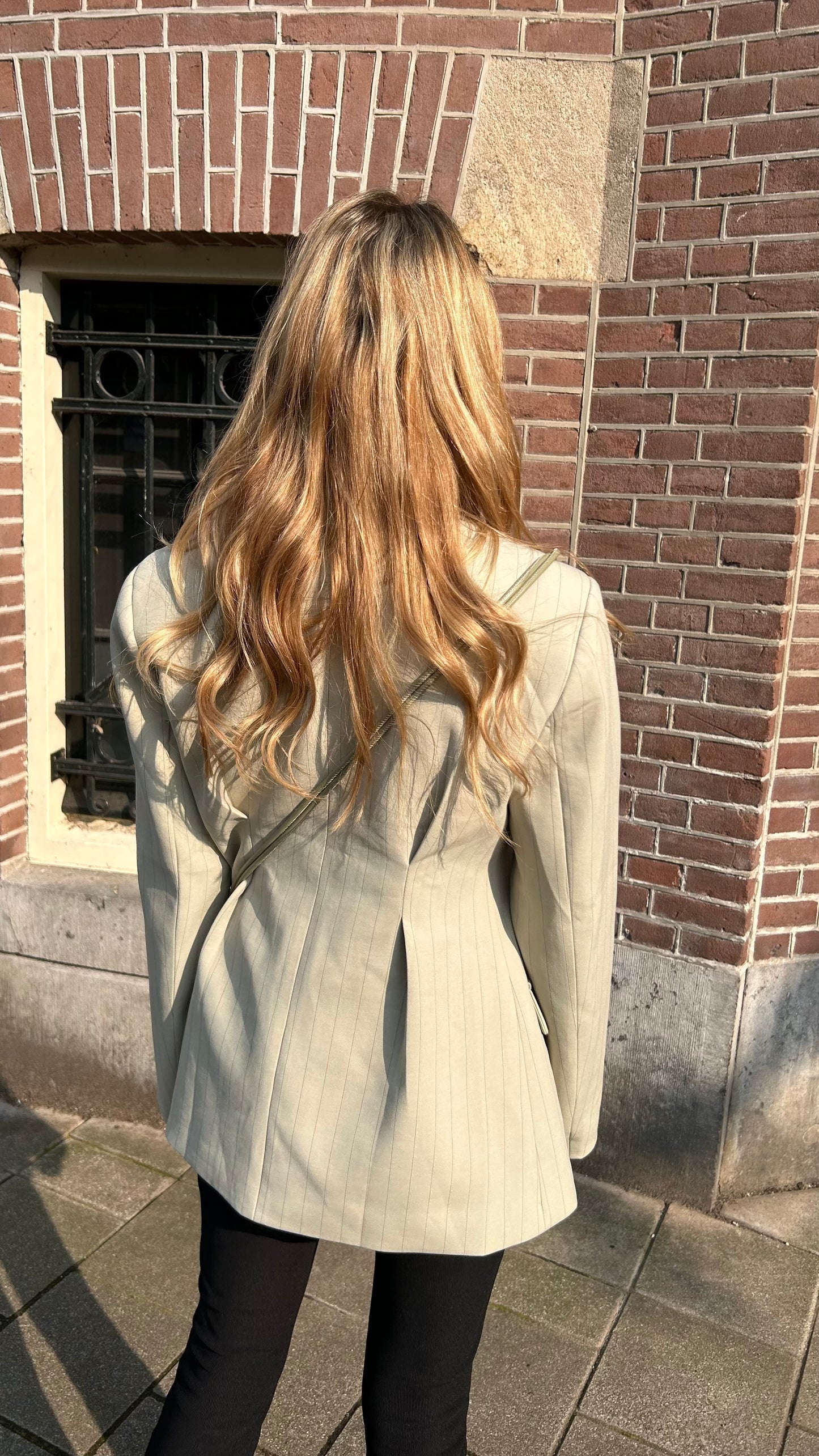 In the city blazer Green