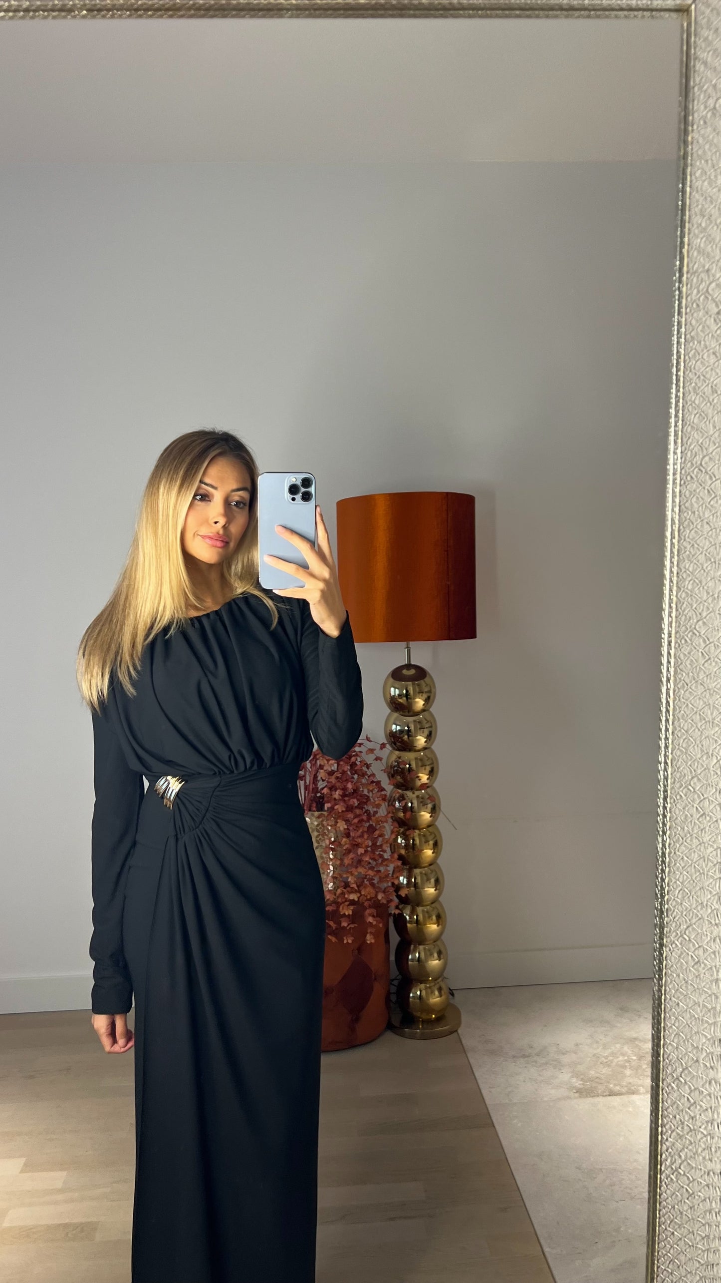 Elegant Night Dress Black