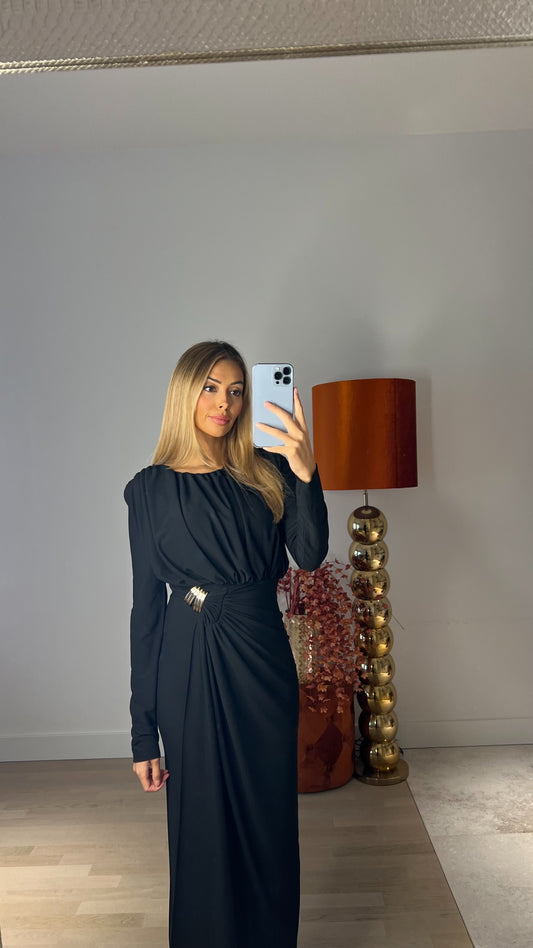 Elegant Night Dress Black