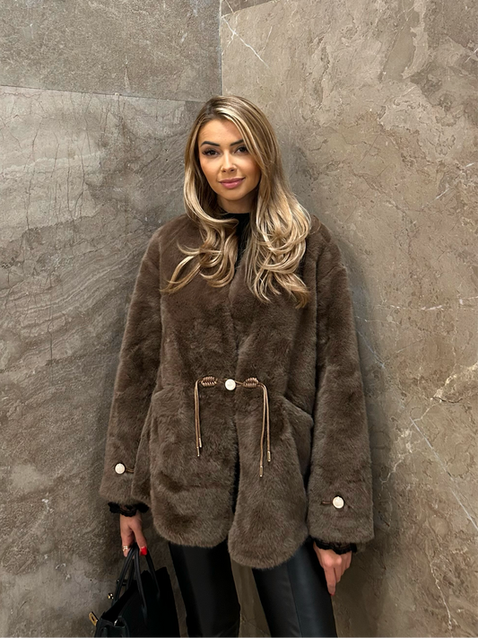 With Love Faux Fur Jacket